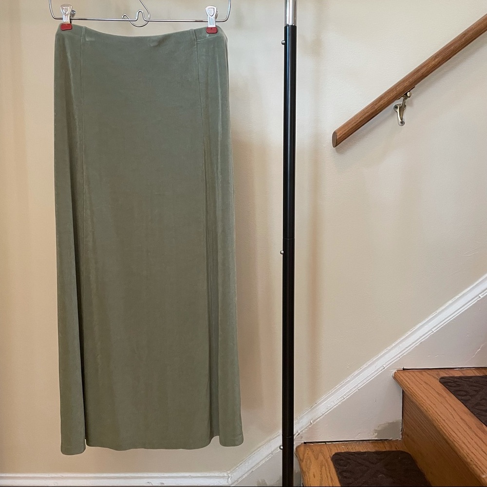 Coldwater Creek Sage Green A-Line Skirt